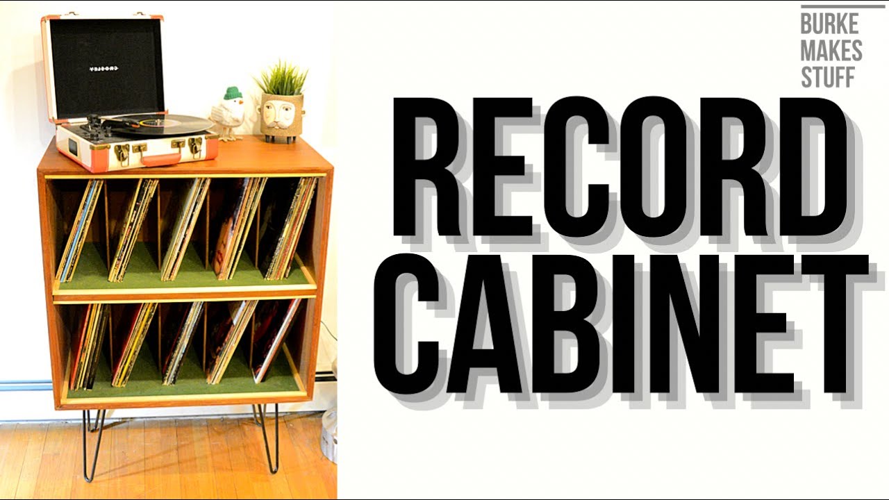 Record Cabinet Restoration - Mid century record player.