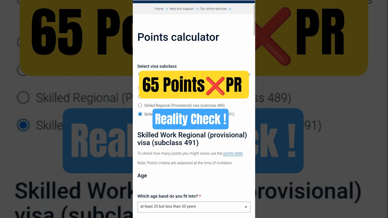 65 Points ❌ Australia PR | Reality Check