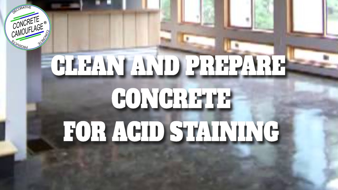 How To Clean and Prepare Concrete For Acid Staining [Part 3] | ConcreteCamouflage.com