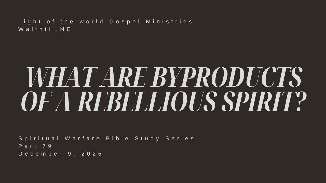 What Are Byproducts Of A Rebellious Spirit?