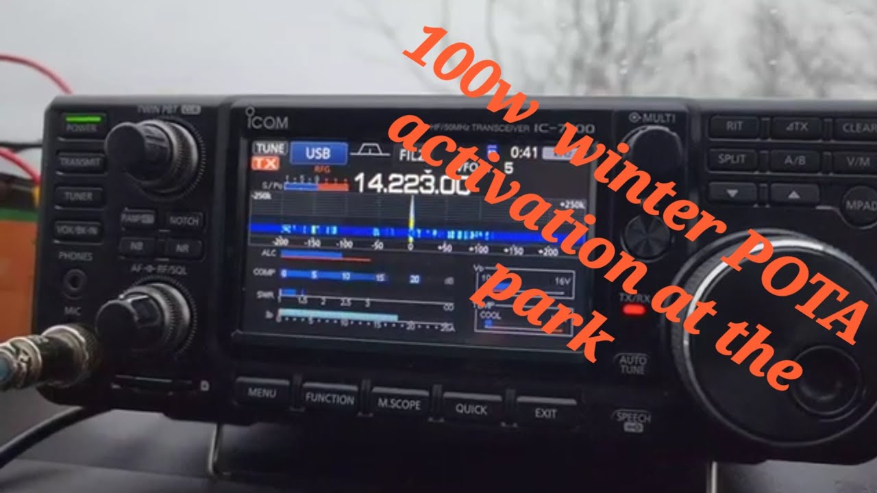 100w POTA activation with the IC-7300