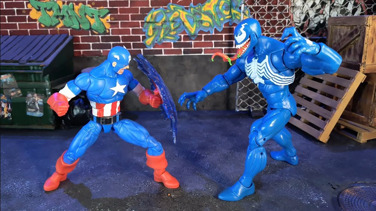 Review Capitão America vs Venom Marvel Legends Gamerverse