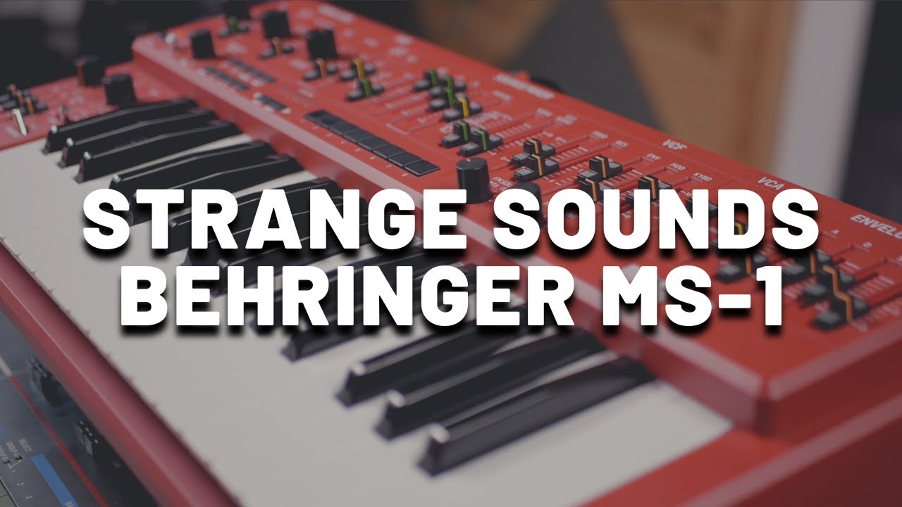 Strange Sounds with Behringer MS-1 (No Talking) | Experimental Analog Synth Sound Design