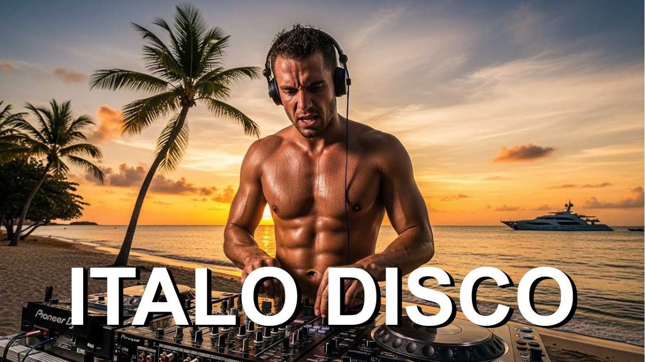 🌴 Italo Disco Beach Party 🎶 Retro 80s DJ Mix | Summer Dance Night Vibes