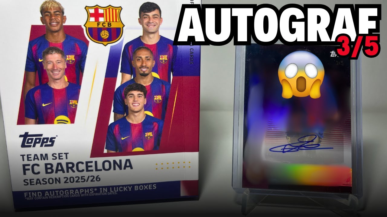 I opened TEAM SET FC BARCELONA! Autograph 3/5