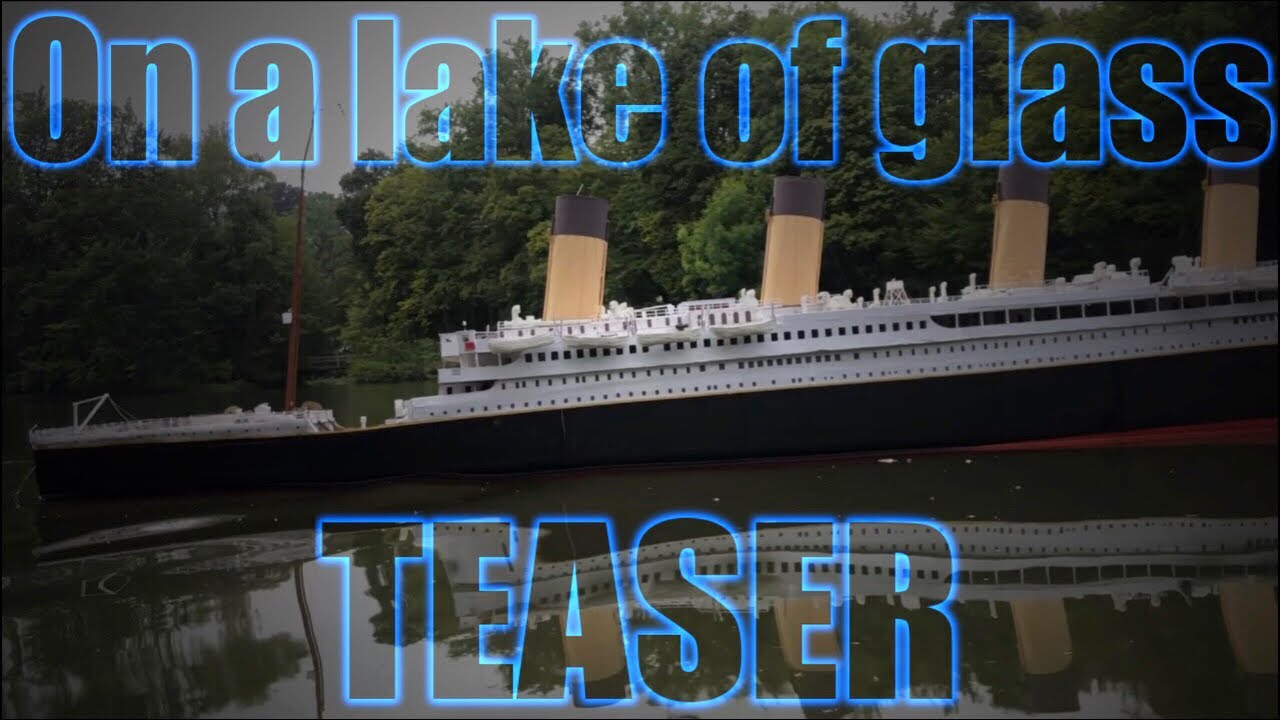 The SINKING of the 3 METER CARDBOARD TITANIC TEASER | On a lake of glass