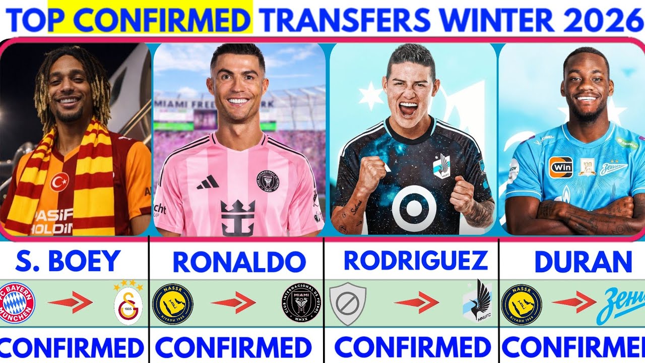 🚨LATEST CONFIRMED TRANSFER NEWS AND RUMOURS TRANSFER NEWS 2026|Boey to Gala✔️Ronaldo to miami✔️Duran