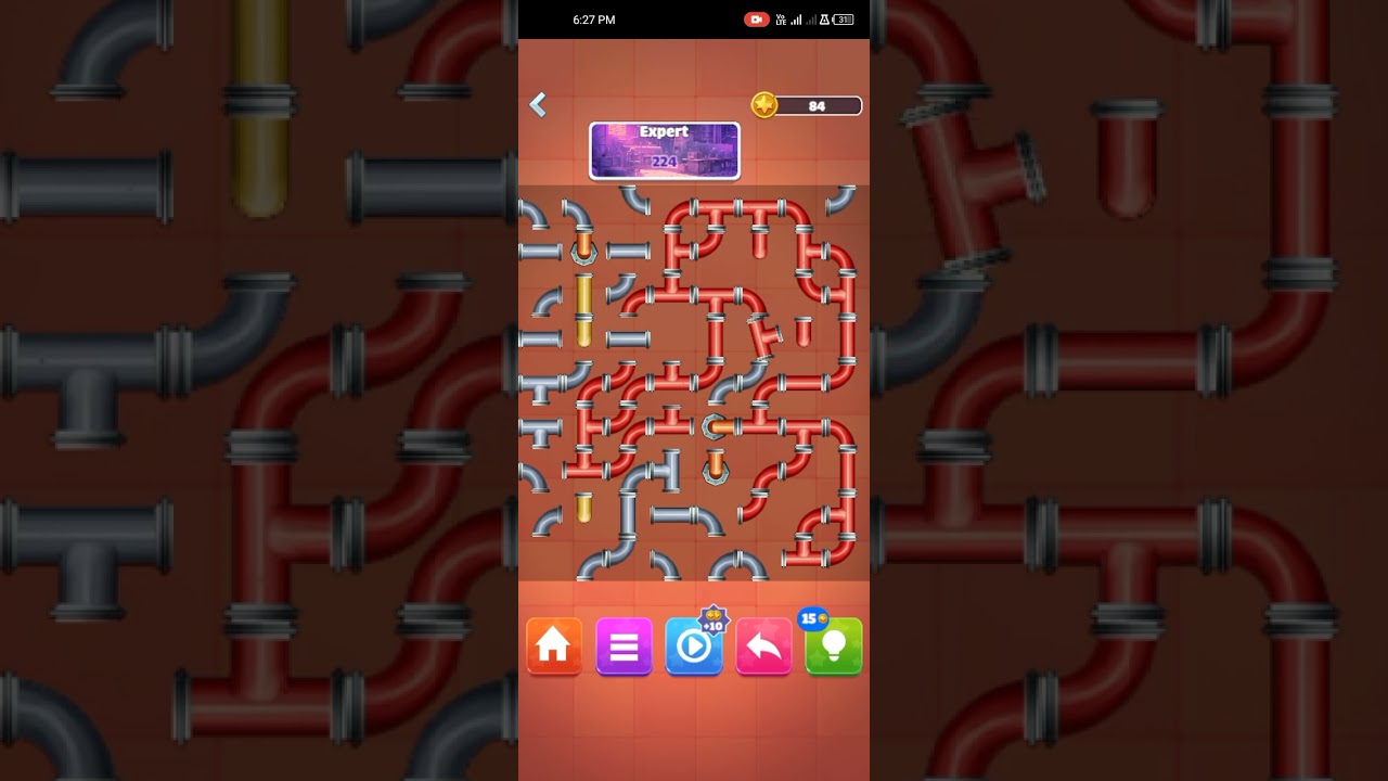 Pipe Puzzle Connect Game Expert Mode Level 224 