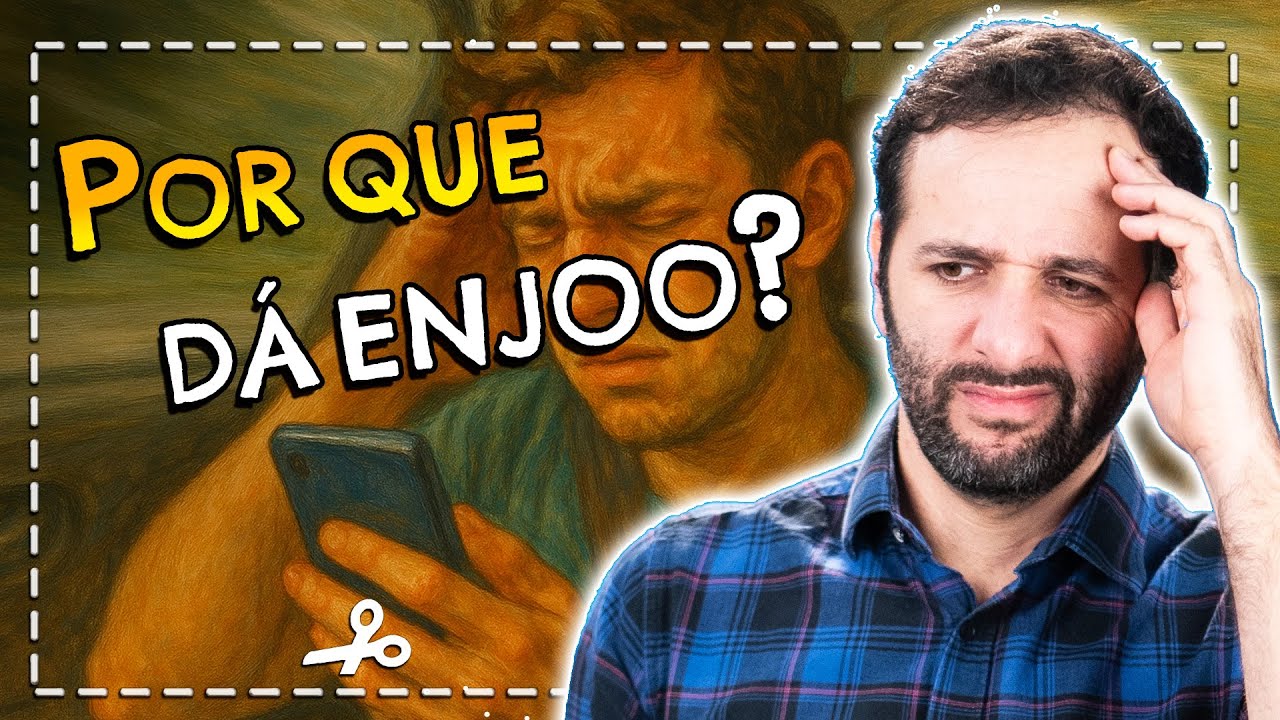 Por que MEXER no CELULAR em MOVIMENTO dá ENJOO? | Cortes do Manual do Mundo