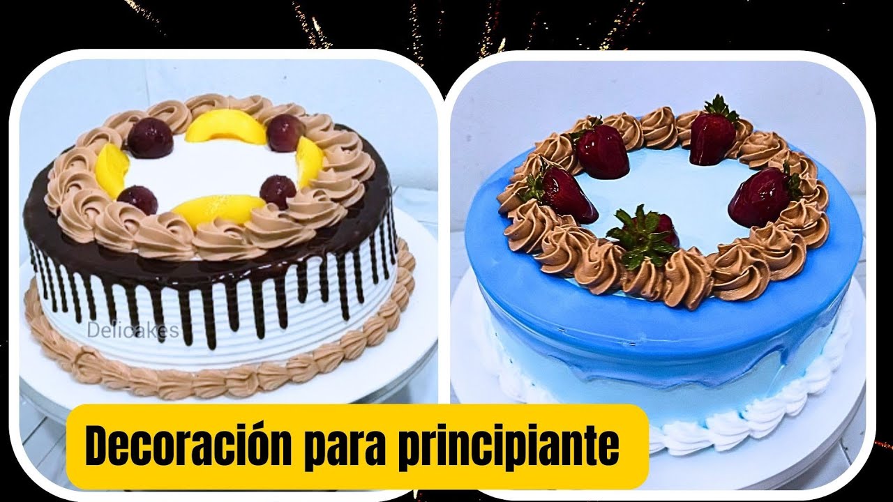 Tutorial de cómo decorar un pastel sencillo 