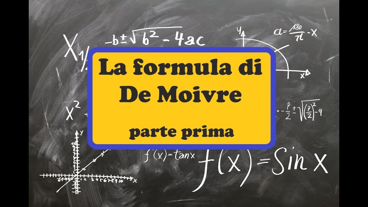 Formula di De Moivre: teoria ed esercizi per potenze e radici di numeri complessi, prima parte