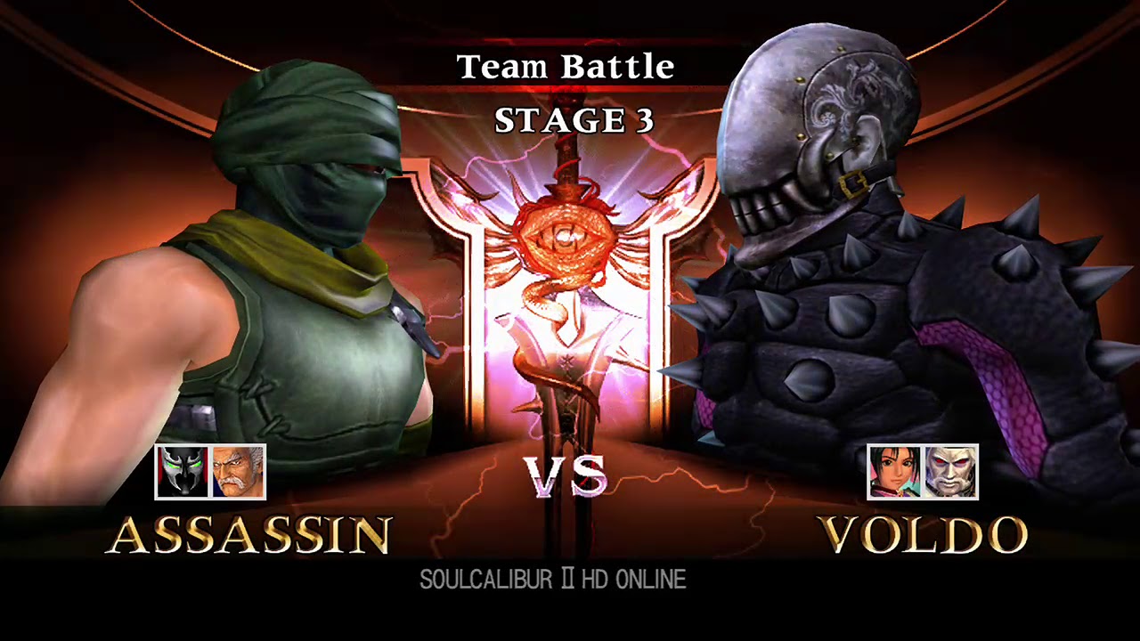 Soulcalibur 2 HD Team Battle with Assassin, Heihachi & Spawn
