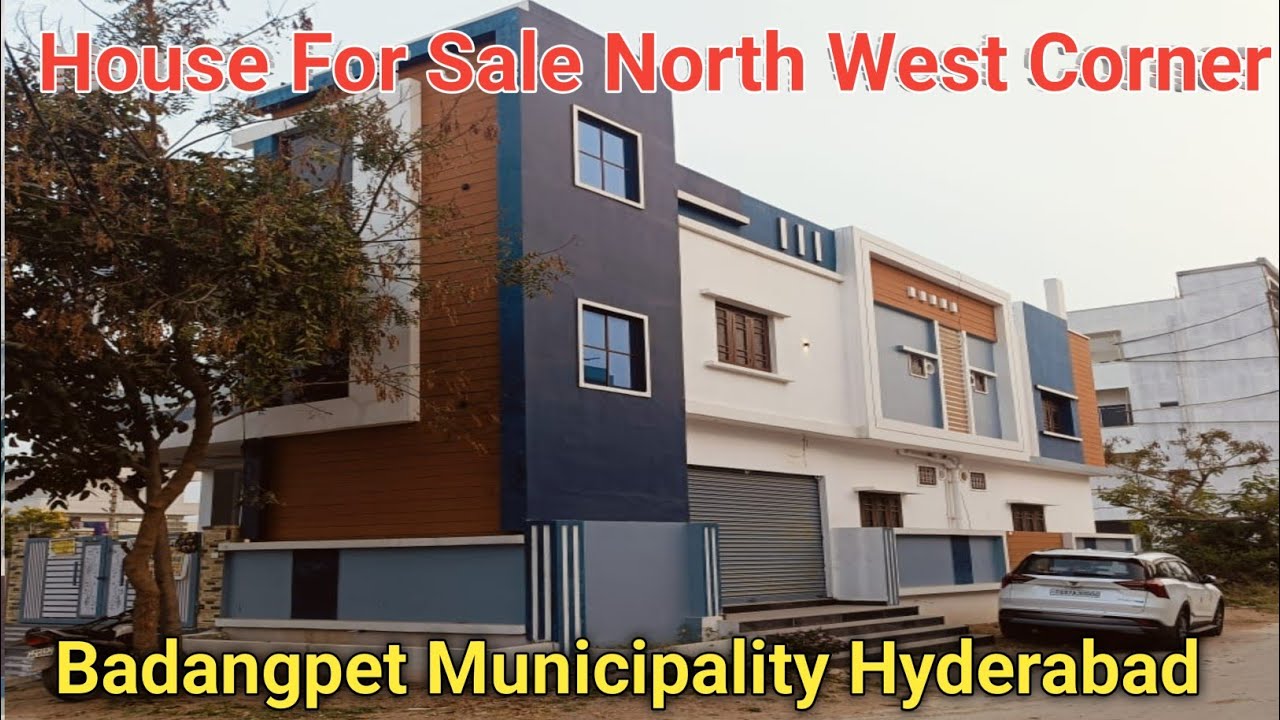 North West corner 150 Sq yards g+1 (1bhk+1shetter, 2BHK)Badangpet Hyderabad House For Sale 