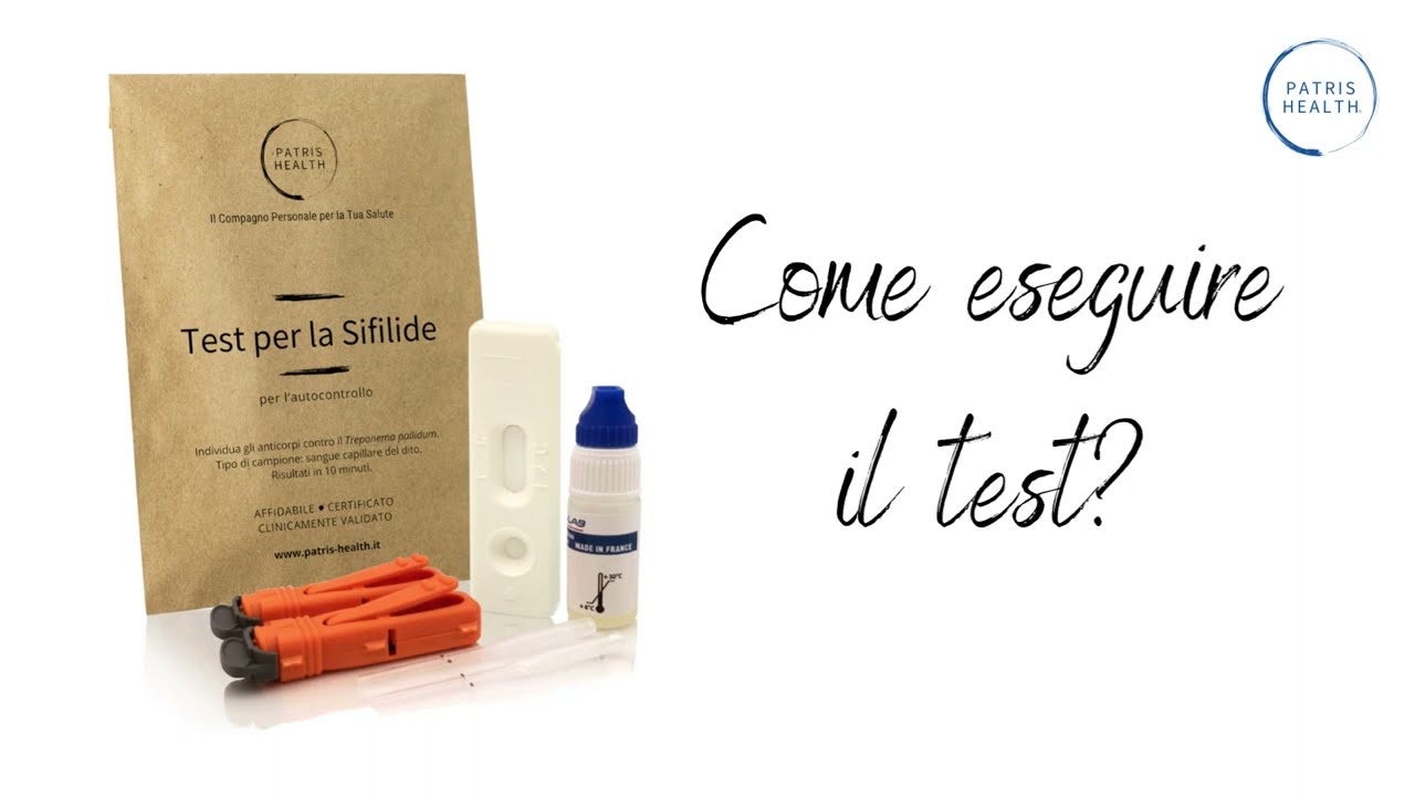 Test per la Sifilide Patris Health&reg;: Come eseguire il Test?