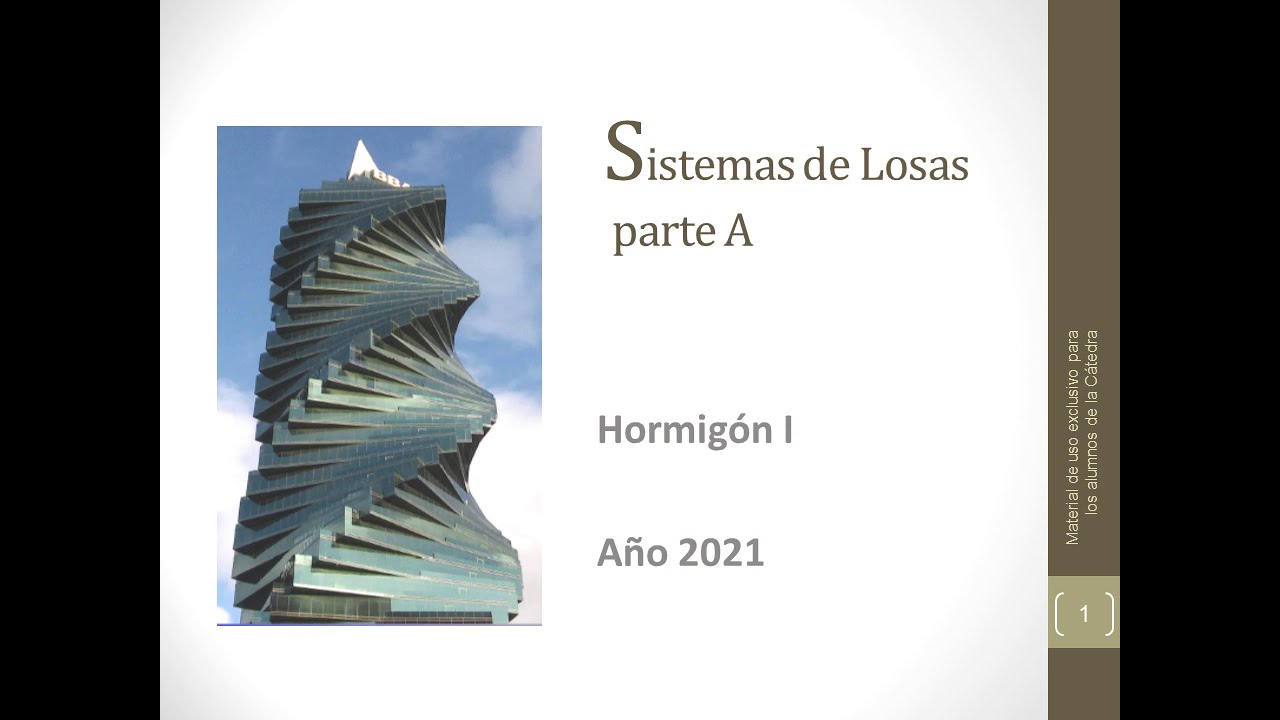 Losas de hormigón armado parte A