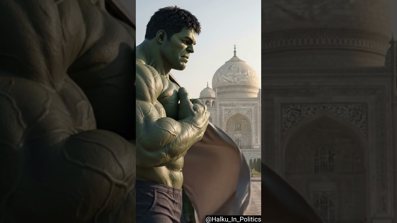Hulk on India tour 💚. Cities ✔️ adventures ongoing. Follow to unlock next destination