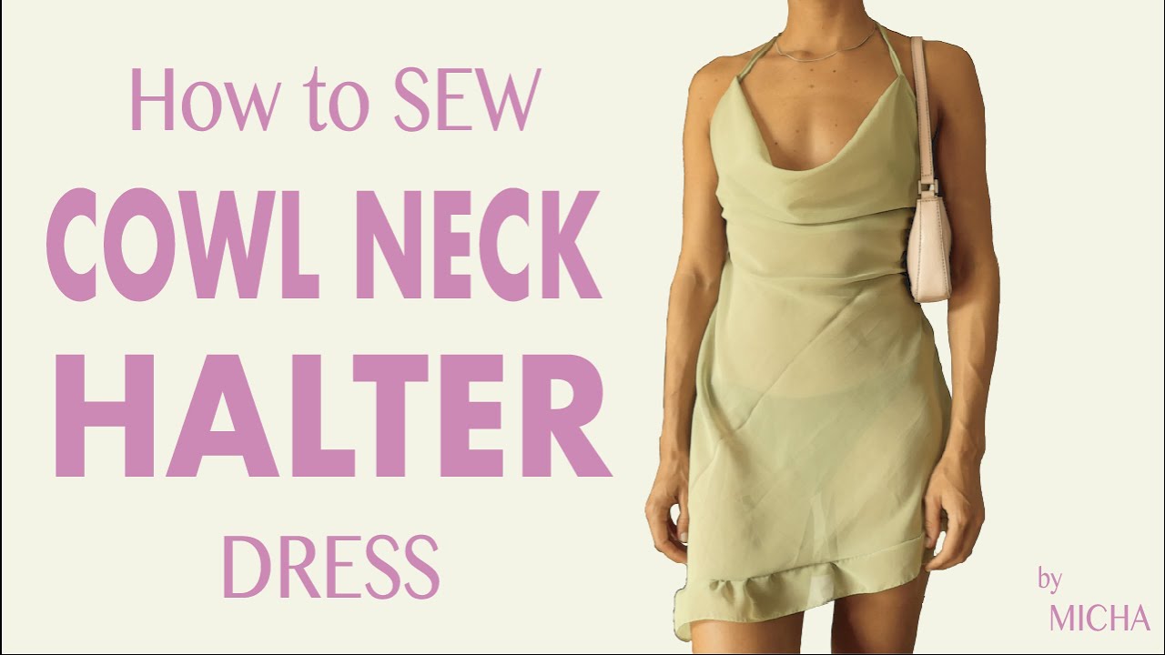 DIY Y2K Fairy Dress - Cowl Neck Sewing Tutorial