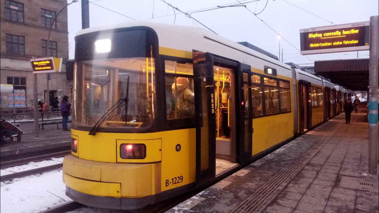 Tram M4 berlin von Alexanderplatz bis S Greifswalder strasse in gt6no