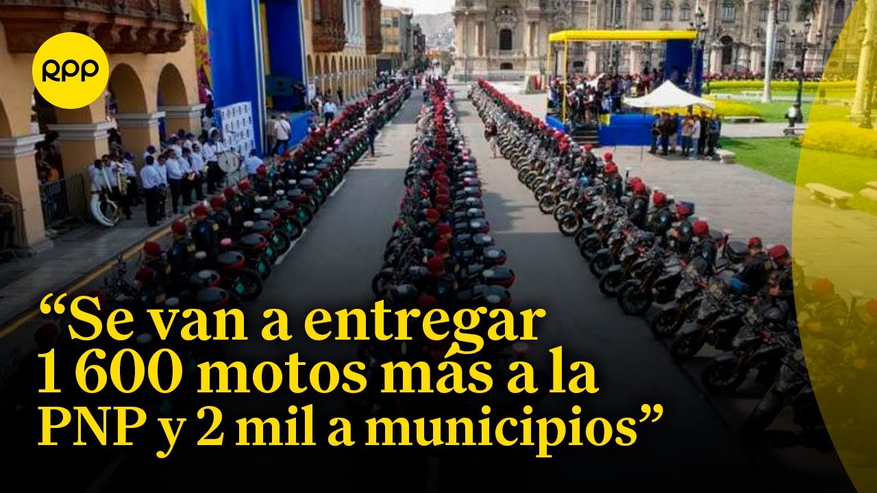 Otorgan 400 motos a la PNP para combatir la inseguridad ciudadana