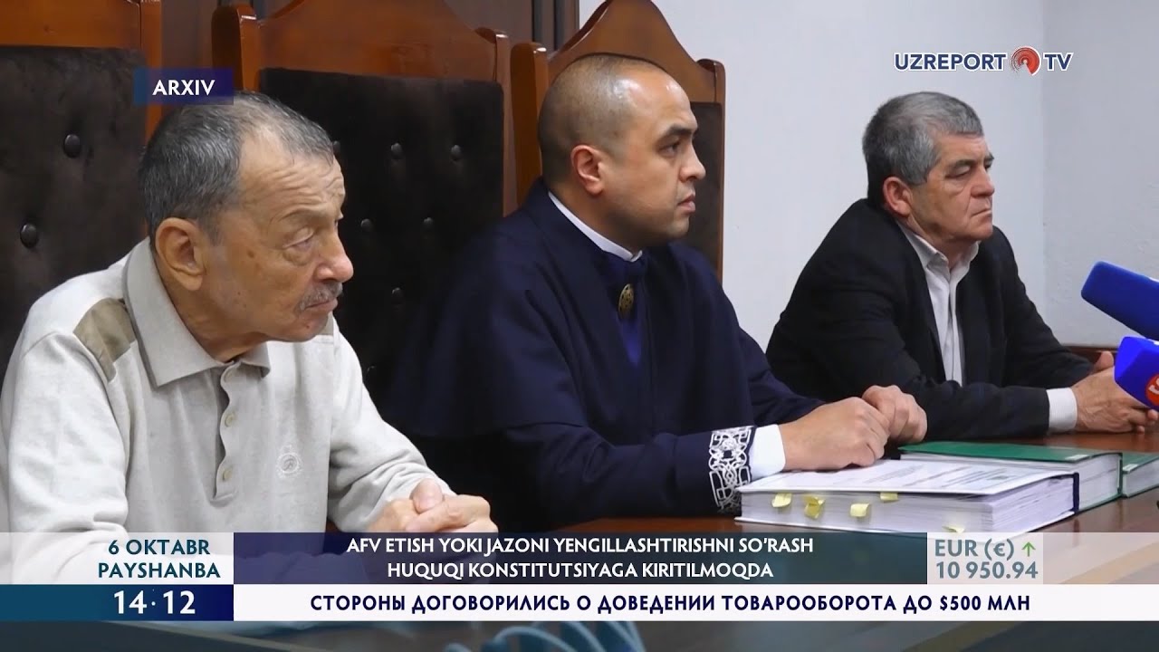 Afv etish yoki jazoni yengillashtirishni so'rash huquqi Konstitutsiyaga kiritilmoqda