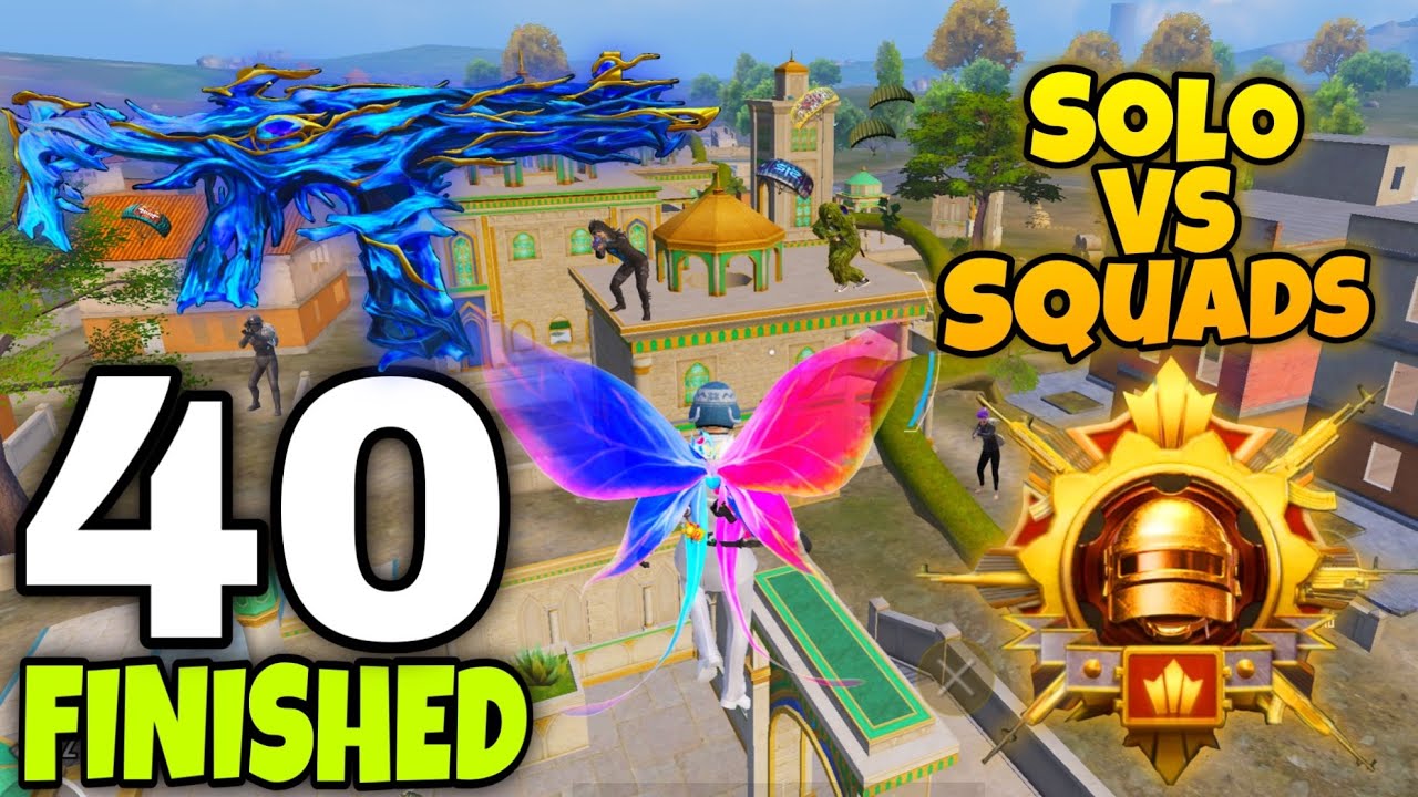 40 FINISHED!!🔥EVERY BGMI PLAYER SHOULD WATCH THIS GAME MODE 😍 SOLO VS SQUAD 