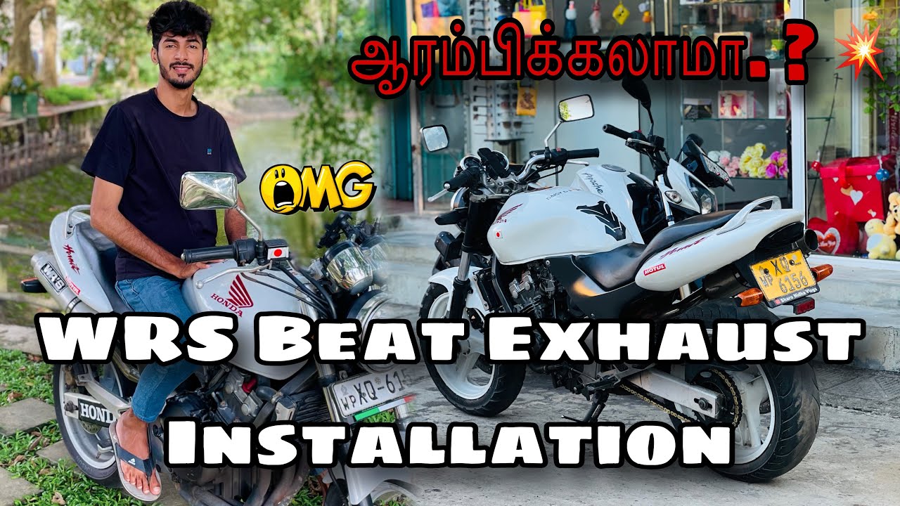 WR’S Exhaust Installation in Tamil | Honda Hornet 250 cc | #tamilmotovlogger #hondahornet #india #fy
