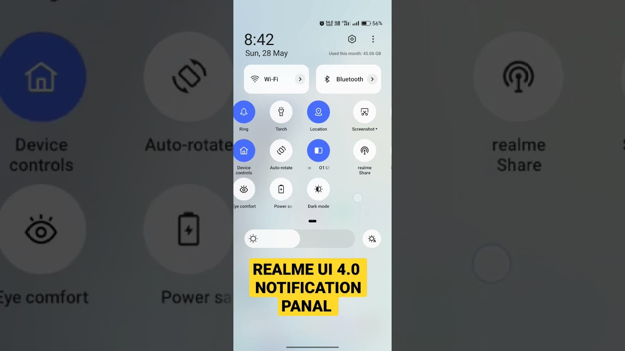 realme new update new notification panel realme realmeui 4.0 notification settings #update #realme