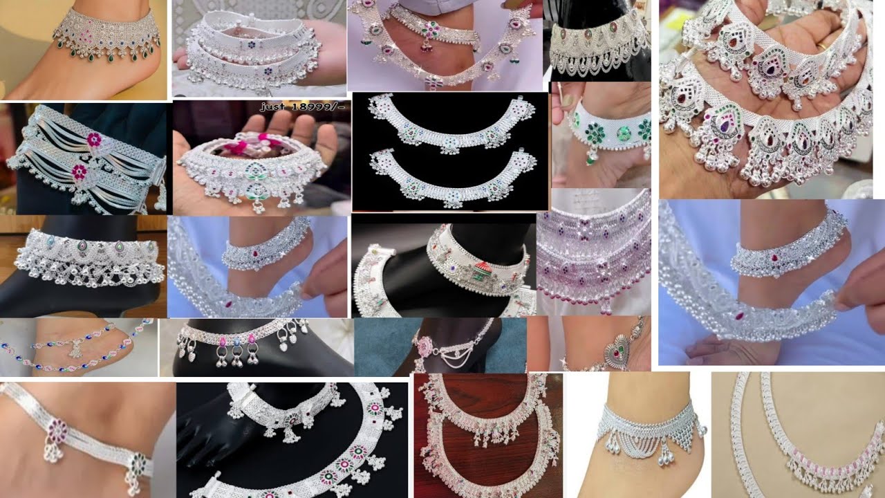 Silver Payal Design With Price 2025 || New  Silver Anklets Designs || Chandi Payal Designs