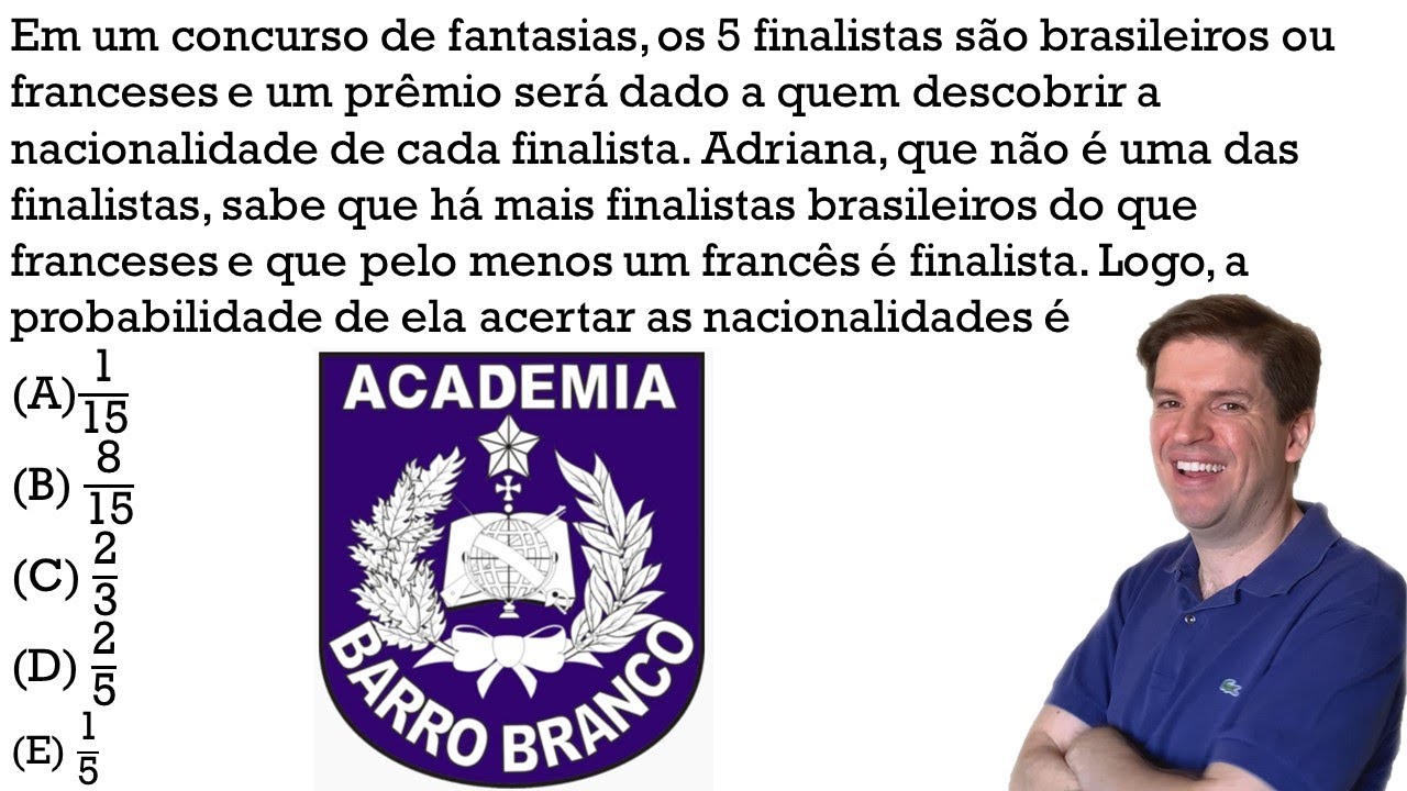 Resolu&ccedil;&atilde;o Barro Branco 2022 Em um concurso de fantasias, os 5 finalistas s&atilde;o brasileiros ou