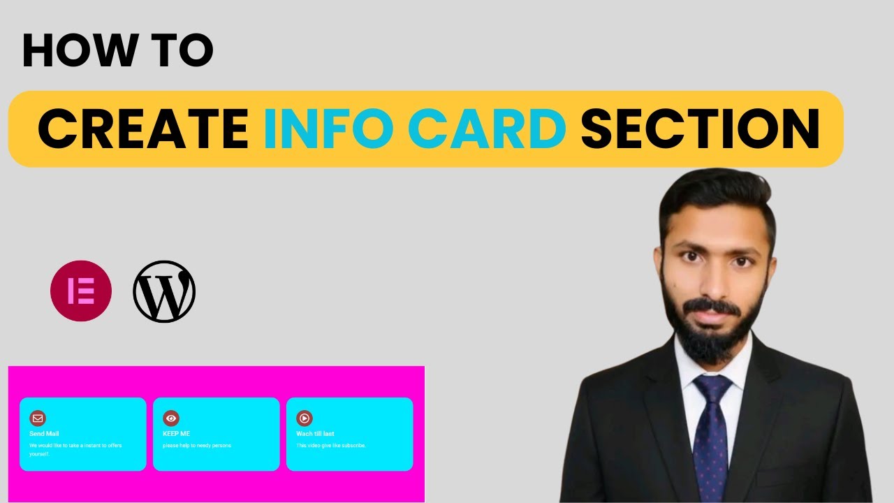 How to Create Info Card Section in Elementor