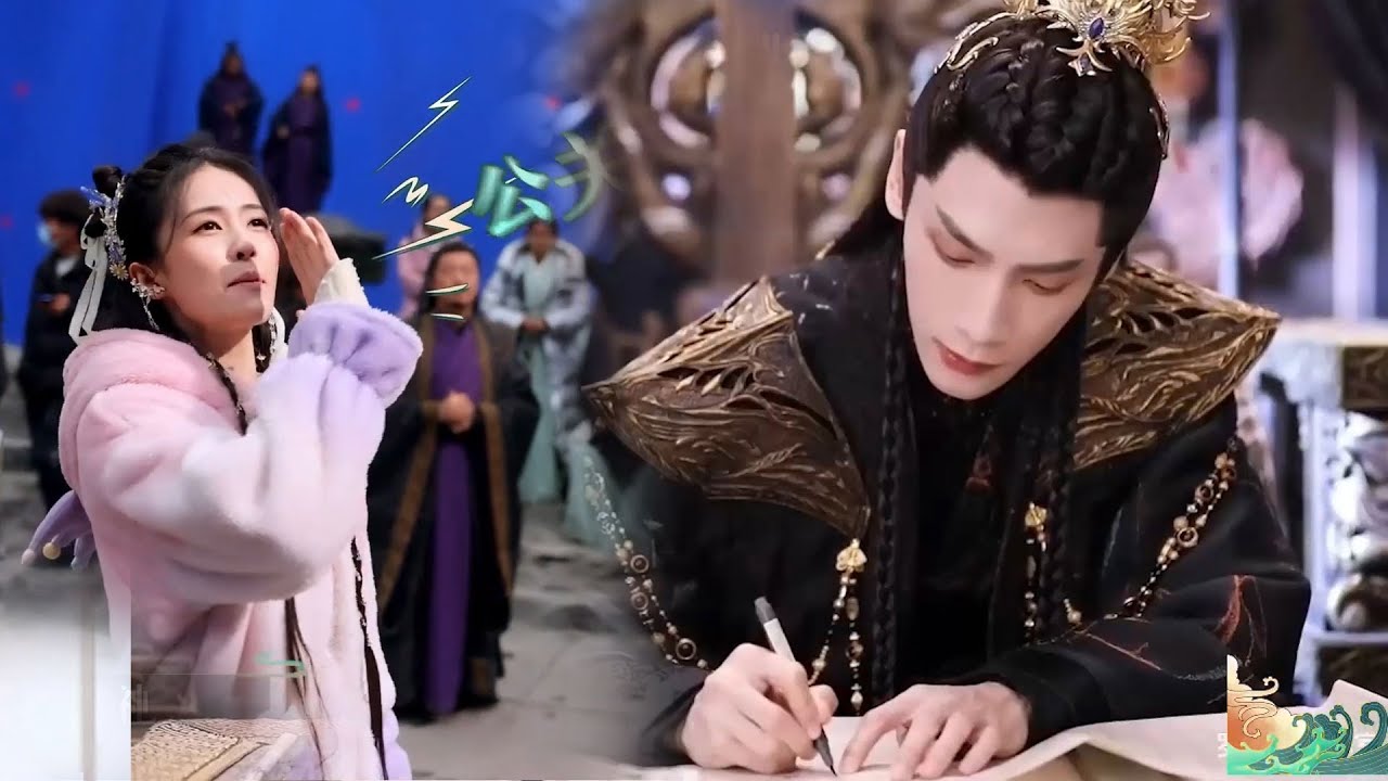 【花絮】羅云熙在片場練字給粉絲簽名，白鹿說她也要！【长月烬明 TillTheEndofTheMoon】#罗云熙 #白鹿 #陈都灵