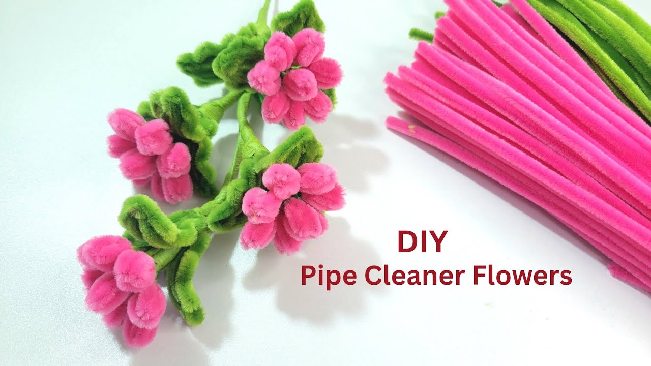 How to Make Pipe Cleaner Flowers | DIY Tutorial Flowers !