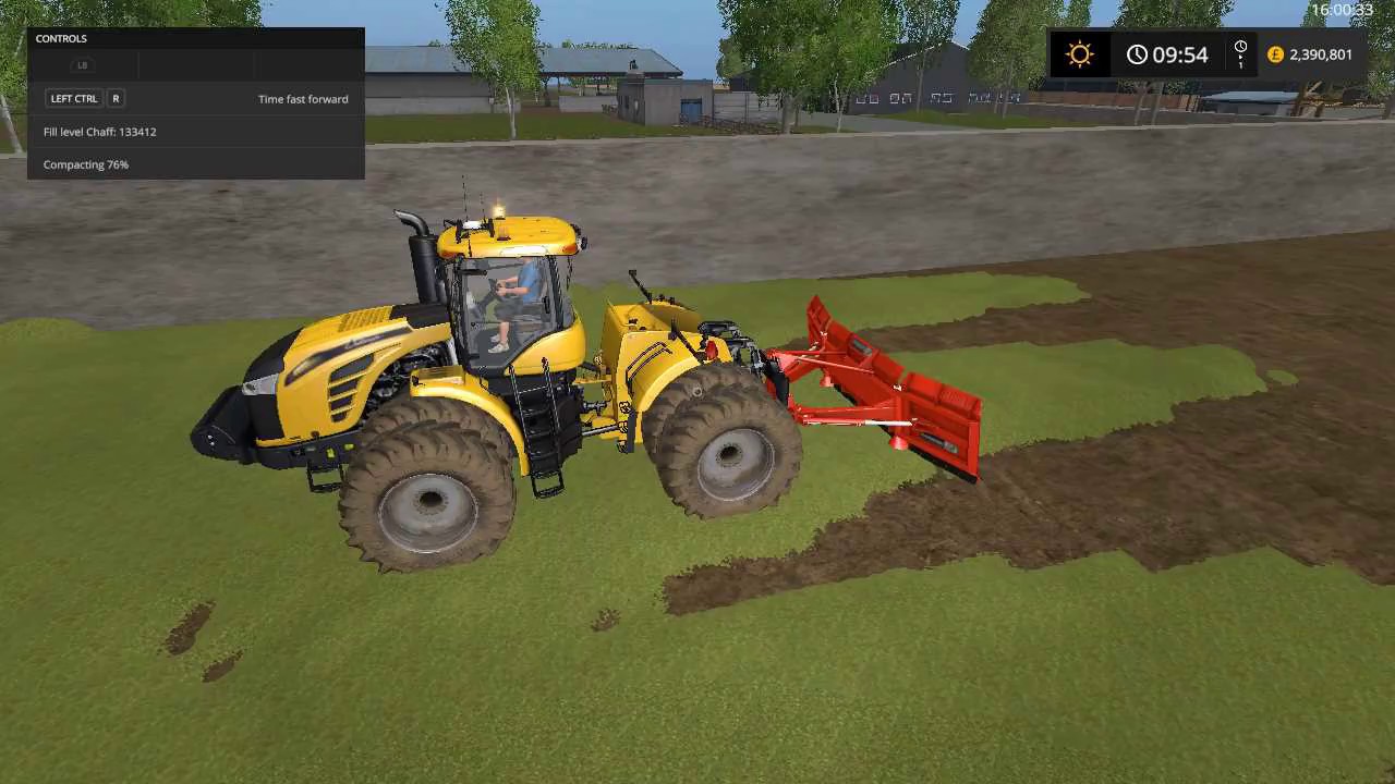 FS17 courseplay grain transport and bunker leveling leveler modes