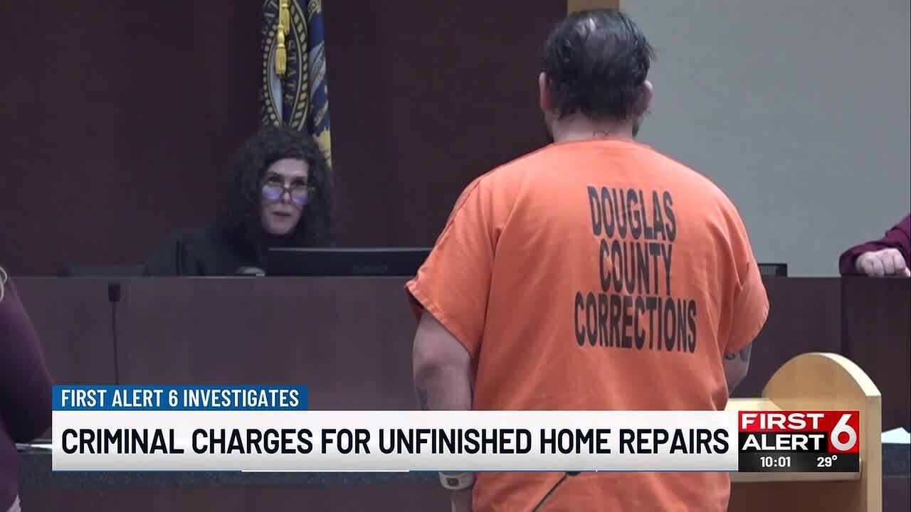 Criminal charges for unfinished home repairs