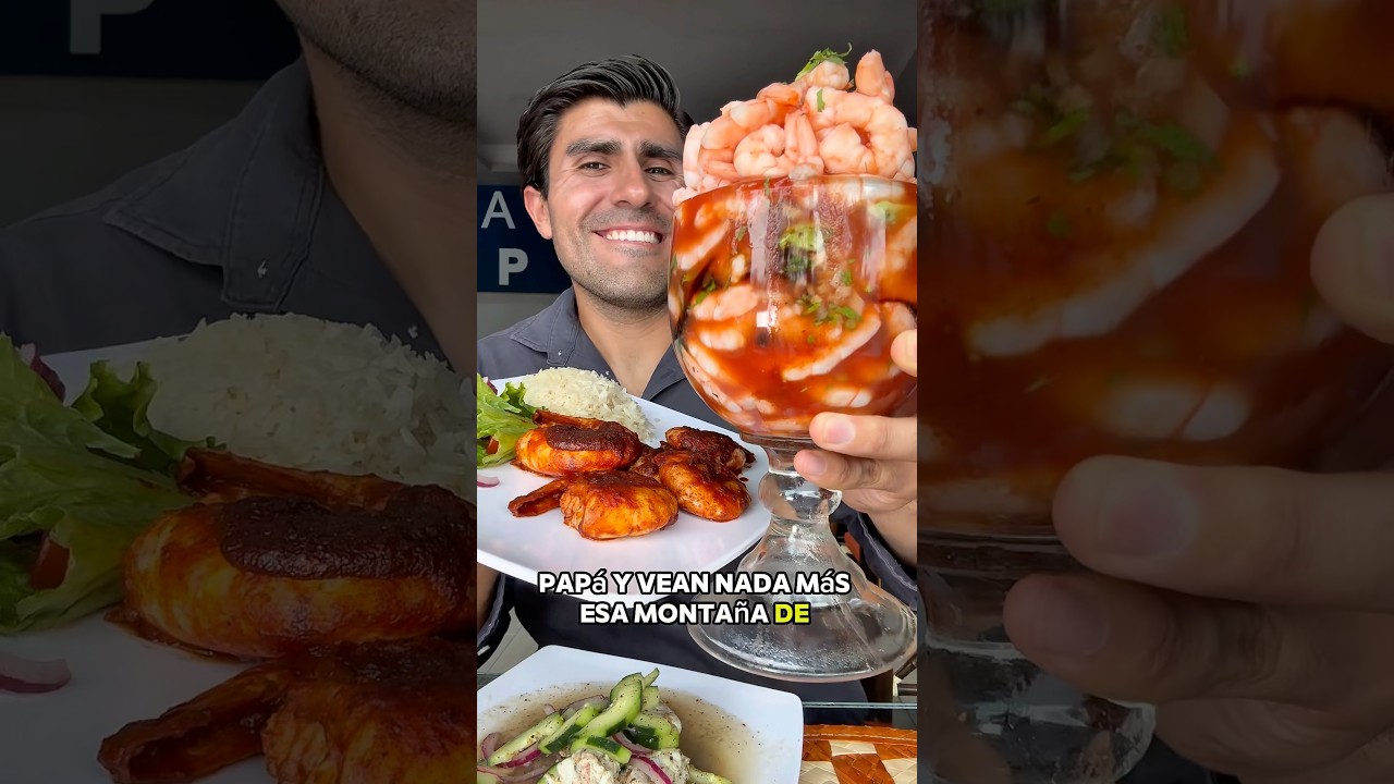 Buffet de Mariscos, Torre de Camarones en Costa Verde #short #shorts #food #foodie #mariscos #cdmx