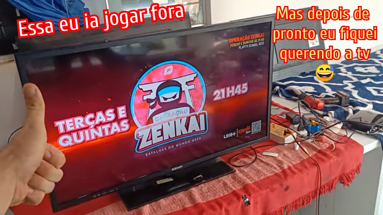 Semp Toshiba DL3944 ia jogar fora quando amigo chegou na assistência e salvou a tv, sem imagem