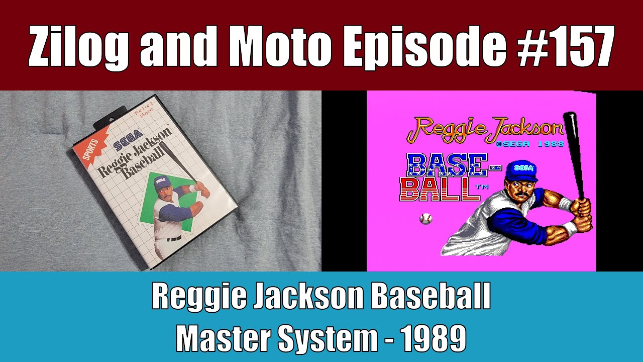Reggie Jackson Baseball (Sega Master System) - Zilog and Moto #157