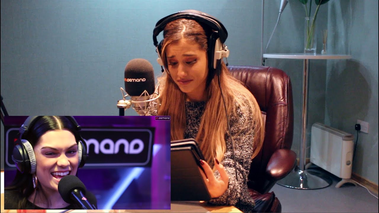 Ariana Grande reacts to the Jessie J Shred | Interview