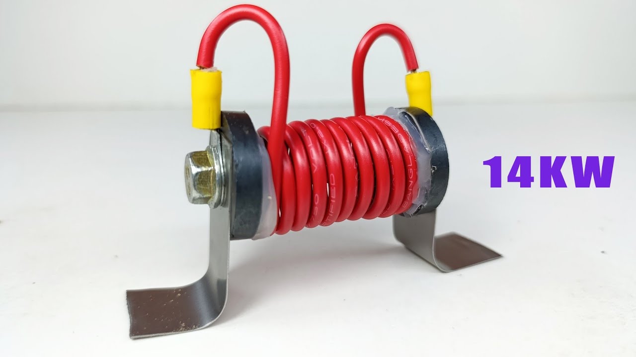 Most Powerful 14KW Free Electricity Generator 240v at Home with Coper wire