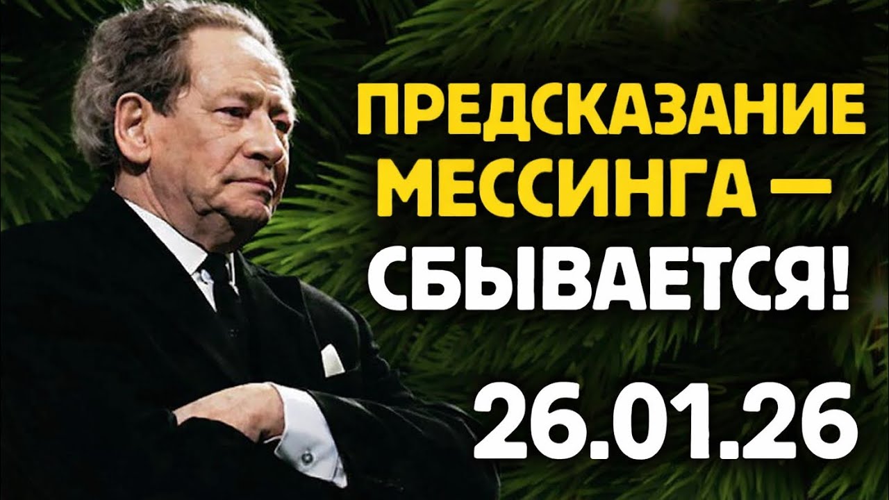 СТРАШНОЕ ПРЕДСКАЗАНИЕ МЕССИНГА: 26 Января 2026 &mdash; НЕПОПРАВИМЫЕ СОБЫТИЯ! 