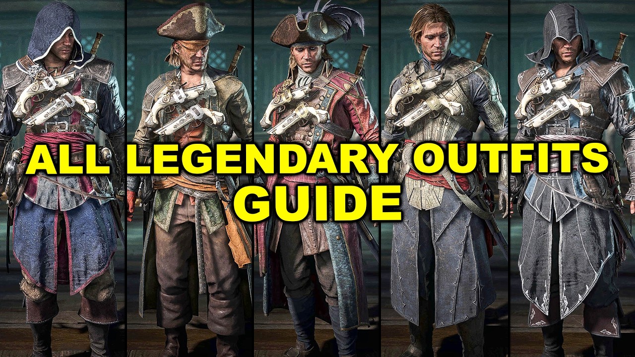 Assassin's Creed Black Flag Resynced - How To Get All Legendary Outfits & Armors