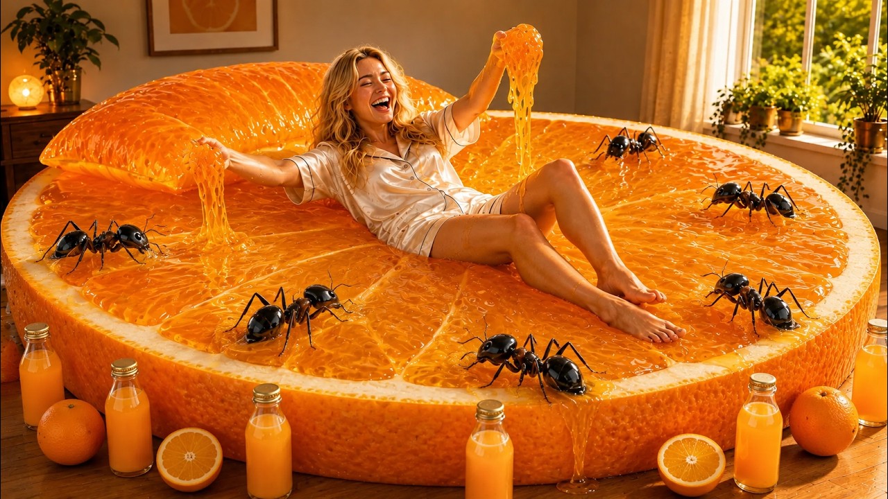 Какую безумную кровать вы бы выбрали? 🍊🐜 | Максимально залипательный ИИ АСМР #ииасмр