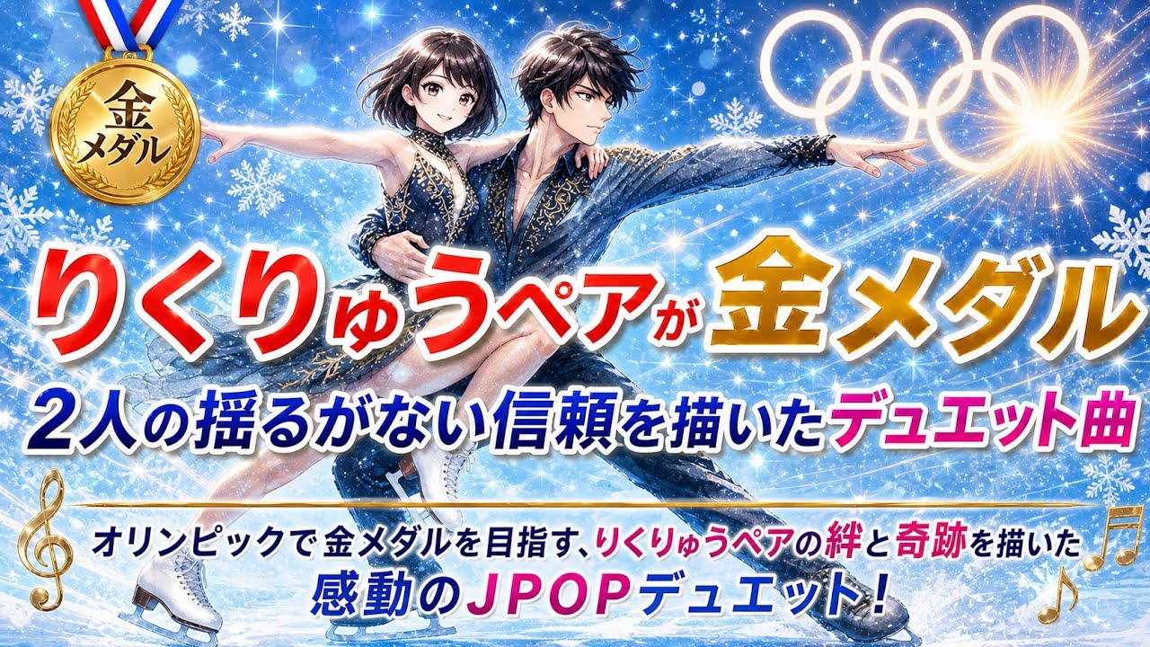 りくりゅうペアが金メダル 2人の揺るがない信頼を描いたデュエット曲
