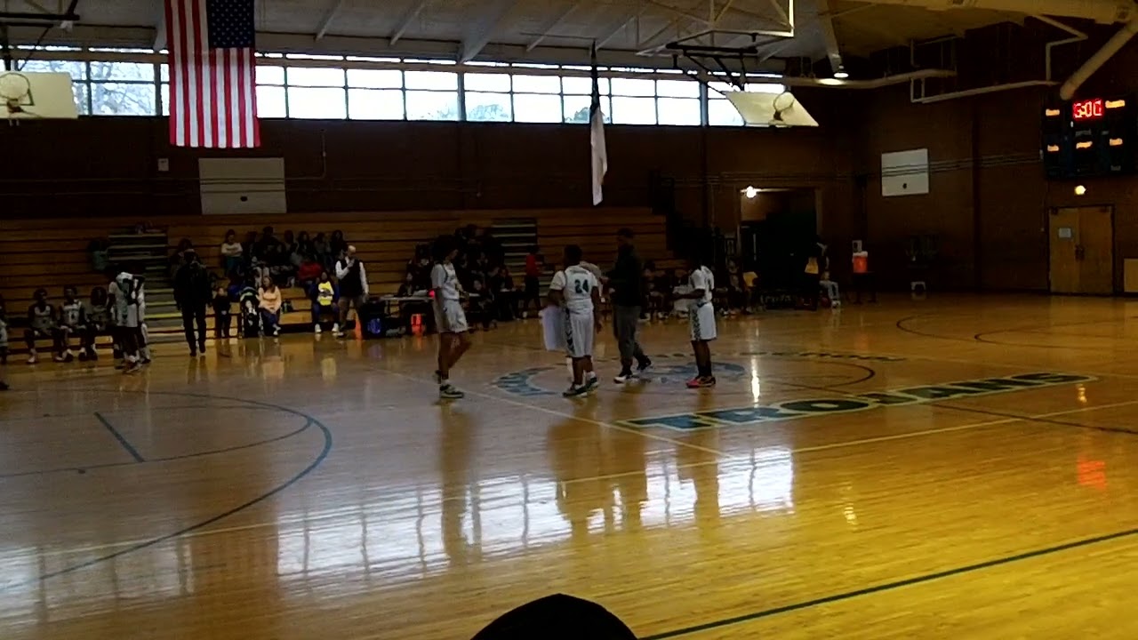 Boys Intro at the Jackson Trojans vs. Western Guilford Middle School Basketball Game.8th Grade Night