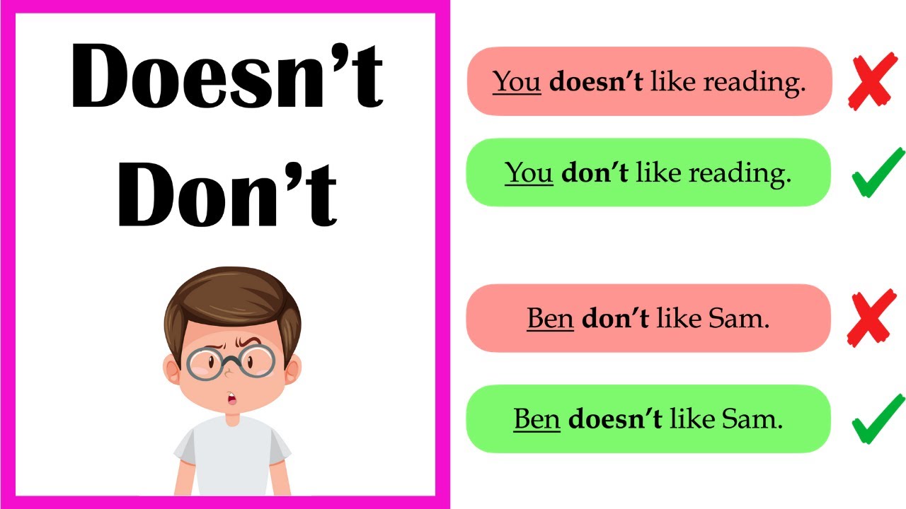When to use DON'T and DOESN'T  🤔  | Easy Explanation