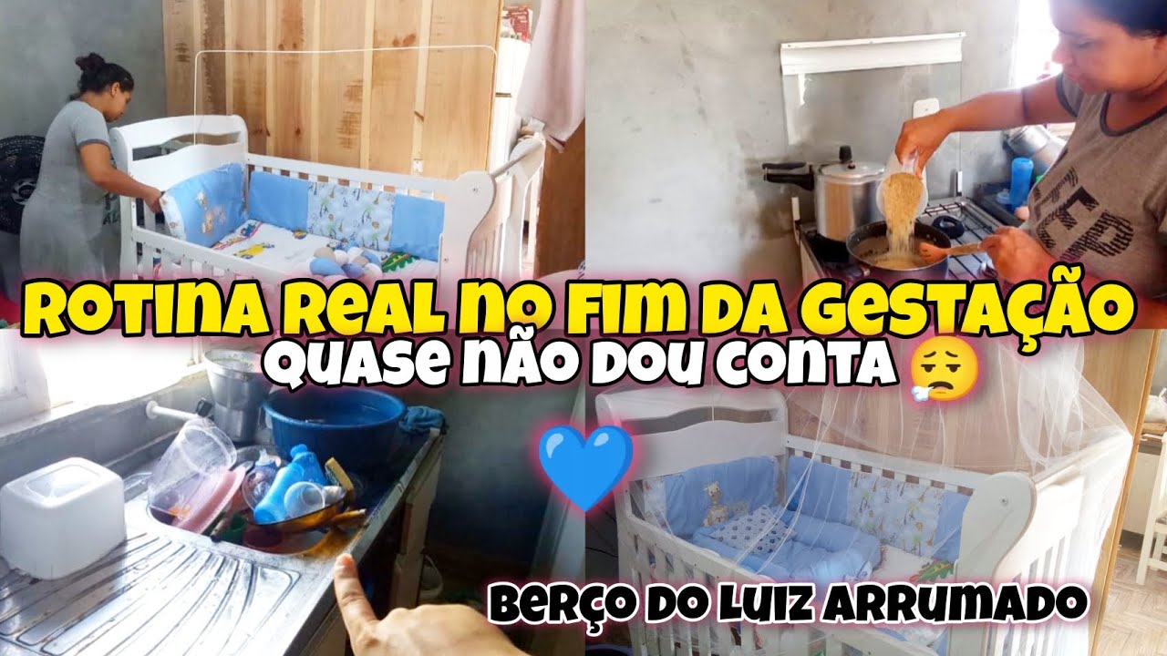 💞Cada Dia Mais Perto Do Parto🥹💞 Arrumei o Berço Do Neném🩵 Rotina Real Grávida De 38 Semanas🫄❤️