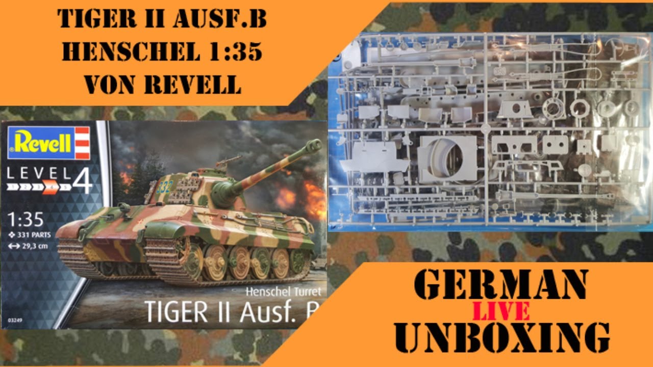 Tiger 2 Ausf.B Henschel 1:35 von Revell Vagant's unboxing