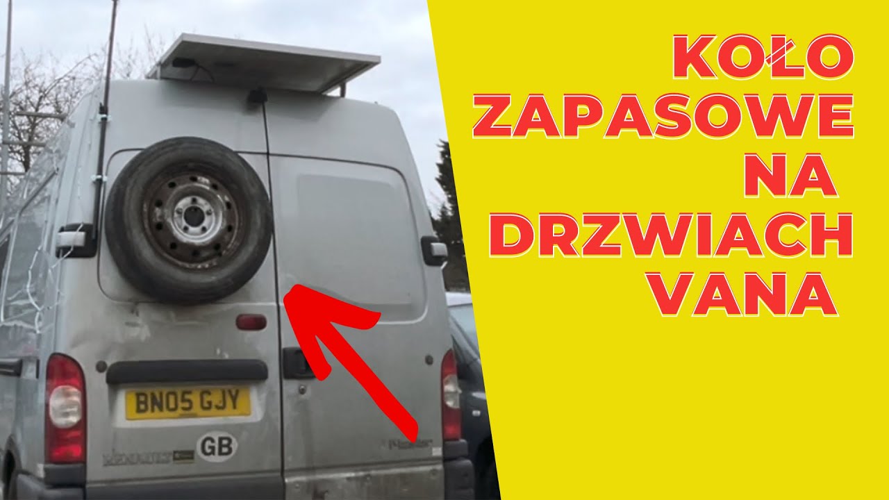 Koło zapasowe Renault Master na drzwiach kampera vana jak zrobić?
