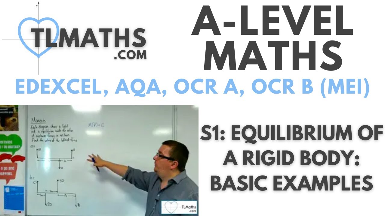 A-Level Maths: S1-14 Equilibrium of a Rigid Body: Basic Examples