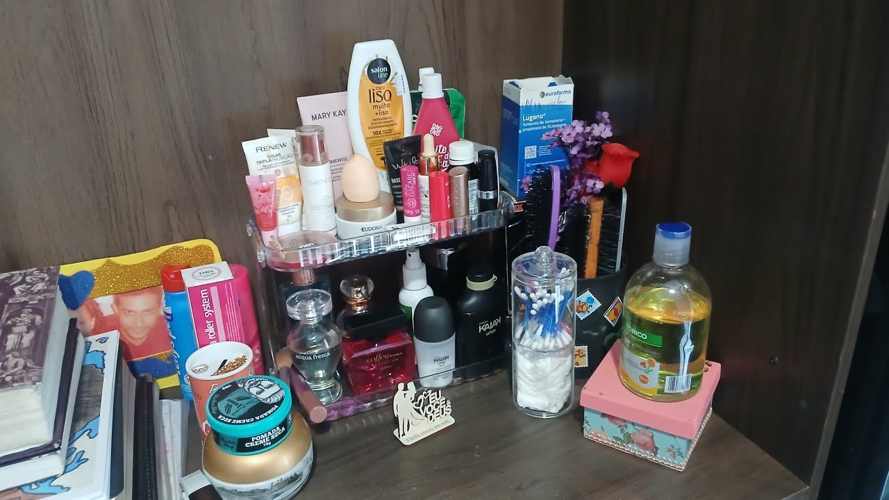Arrumando a minha penteadeira com vocês!🥰